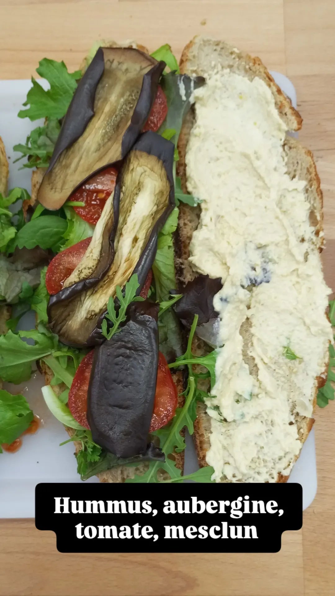 Sandwich Aubergine Houmous